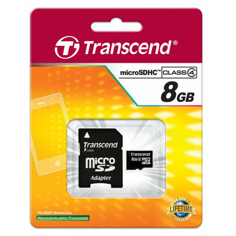 Carte mémoire mico SDHC 8 Go + Adaptateur SD Carte mémoire mico SDHC 8 Go + Adaptateur SD
