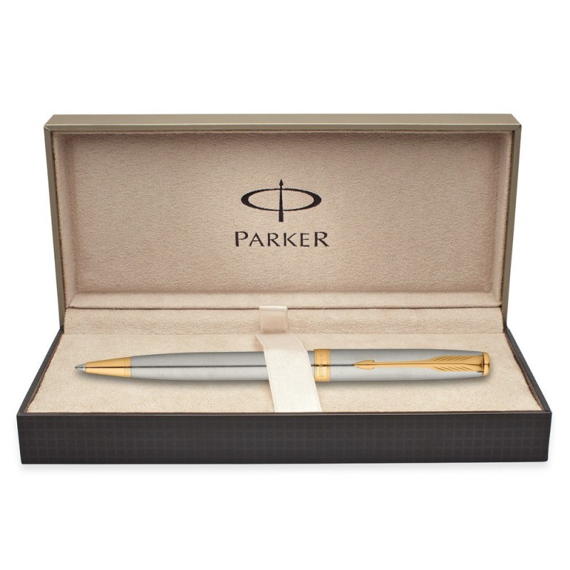 Stylo Parker Sonnet Acier / Or Bille Stylo Parker Sonnet Acier / Or Bille