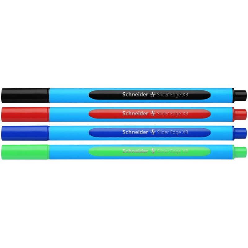 Pochette 4 x Stylos Schneider Slider Edge XB 1.4 mm Pochette 4 x Stylos Schneider Slider Edge XB 1.4 mm