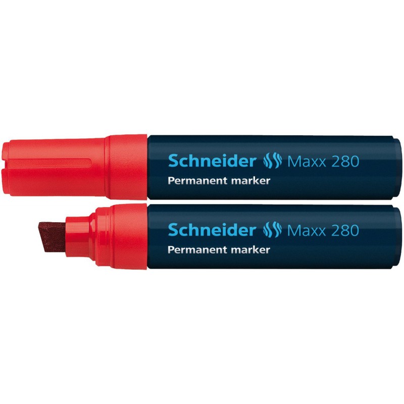Marqueur Permanent Schneider Maxx 280 / Rouge Marqueur Permanent Schneider Maxx 280 / Rouge