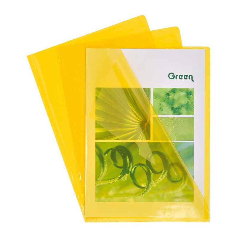 Chemise coin PVC Jaune Chemise coin PVC Jaune