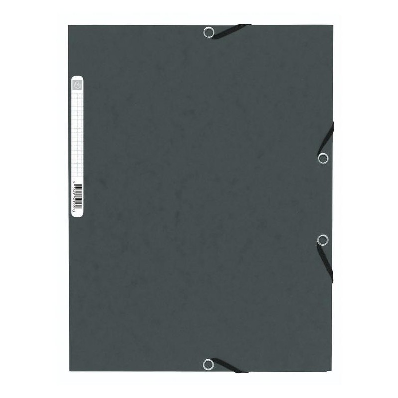 Chemise à élastique 3 rabats - A4 / Gris Chemise à élastique 3 rabats - A4 / Gris
