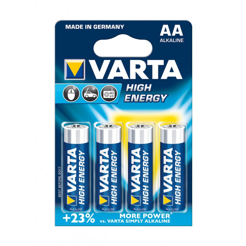 4x Piles AA Varta High Energy LR6 BP4 4x Piles AA Varta High Energy LR6 BP4