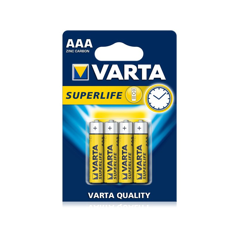 4x Piles AAA Varta SuperLife R03 BP4 4x Piles AAA Varta SuperLife R03 BP4