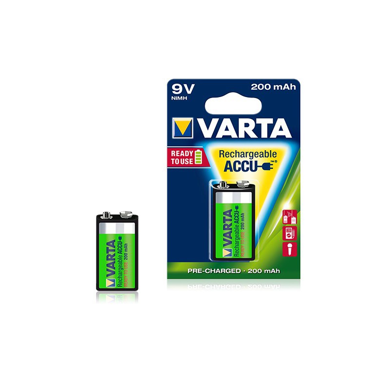 Pile Varta Rechargeable Accu 9V 200 mAh Pile Varta Rechargeable Accu 9V 200 mAh