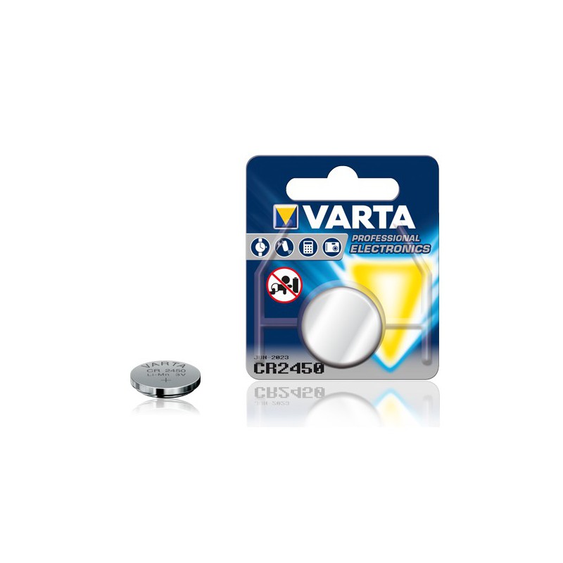 Pile électronique Bouton Lithium Varta CR2450 Pile électronique Bouton Lithium Varta CR2450