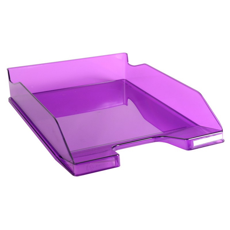 Corbeille à courrier EXACOMPTA - A4 / Violet Transparent Corbeille à courrier EXACOMPTA - A4 / Violet Transparent