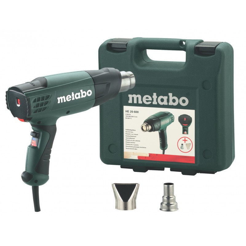 Pistolet à air chaud Metabo HE 20-600 / 2000 W Pistolet à air chaud Metabo HE 20-600 / 2000 W