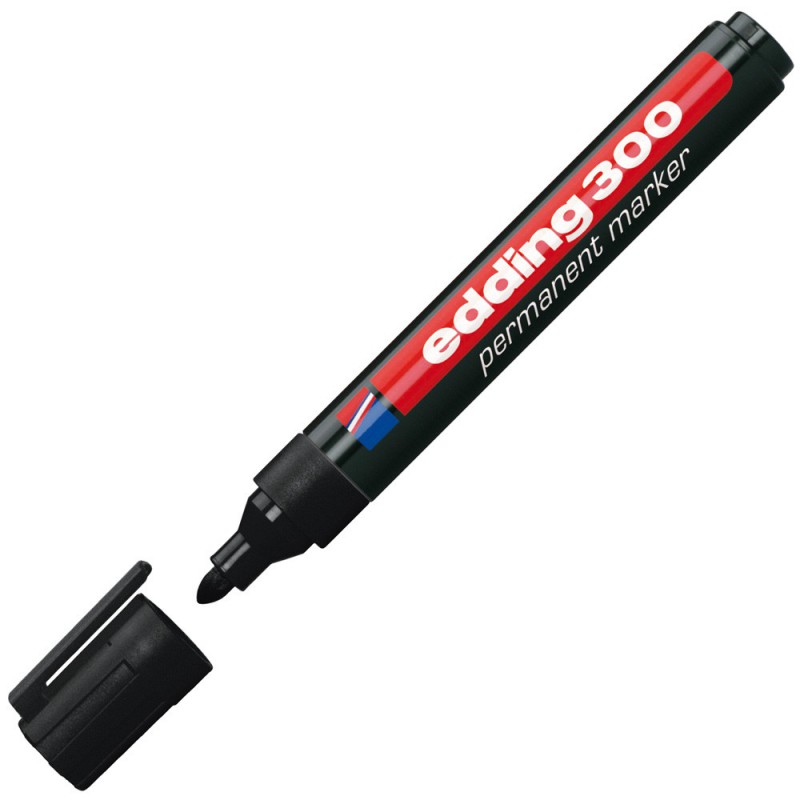 Marqueur permanent Edding 300 / Noir Marqueur permanent Edding 300 / Noir