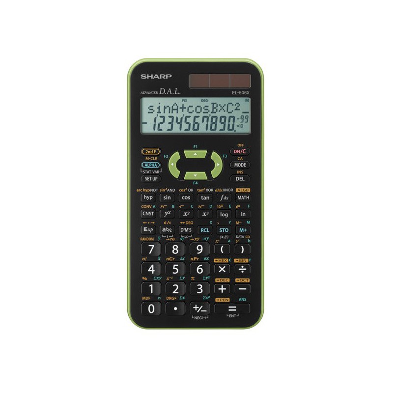 Calculatrice Scientifique Sharp EL-506X / Vert Calculatrice Scientifique Sharp EL-506X / Vert