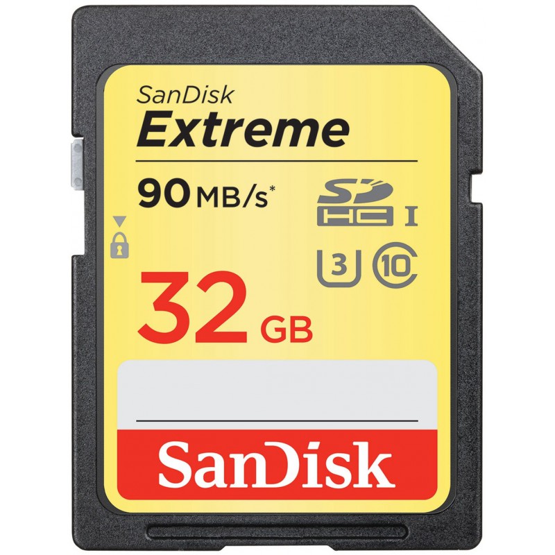 Carte Mémoire Sandisk SDXC Extreme UHS-1 U3 / 32 Go Carte Mémoire Sandisk SDXC Extreme UHS-1 U3 / 32 Go