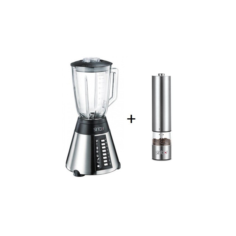Pack: Blender SINBO SHB-3054 + Moulin à poivre et sel SHB-3071 Pack: Blender SINBO SHB-3054 + Moulin à poivre et sel SHB-3071
