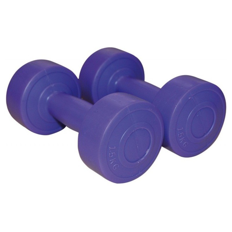 Haltères vinyle bleu Sveltus Roy 2x 4kg Haltères vinyle bleu Sveltus Roy 2x 4kg
