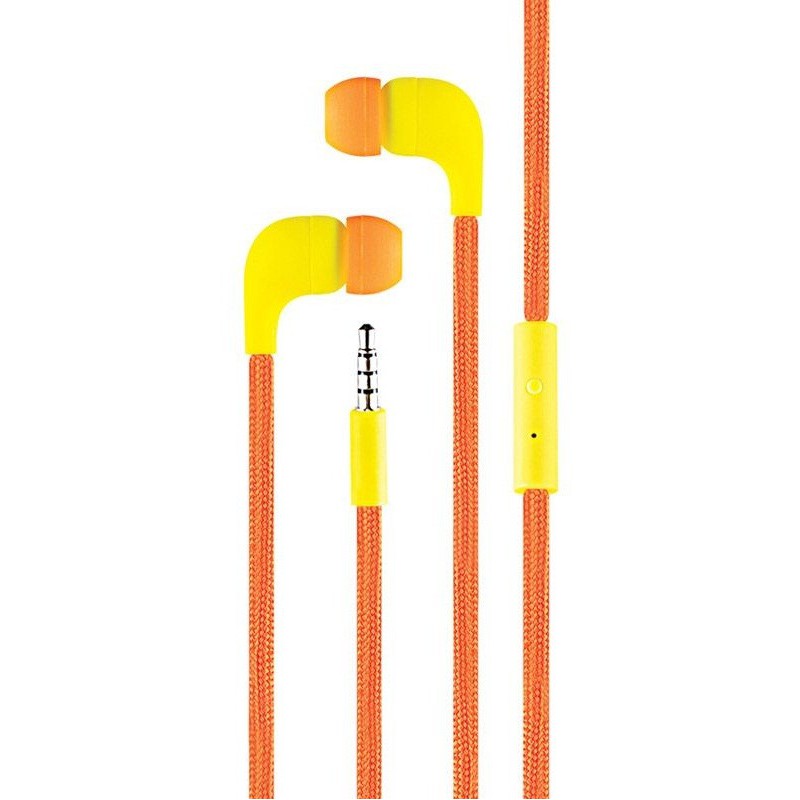 Ecouteur Cliptec BME767 avec microphone / Orange Ecouteur Cliptec BME767 avec microphone / Orange