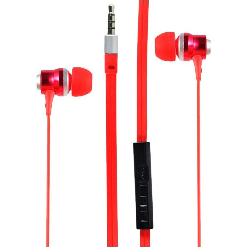 Ecouteur Cliptec RHYTHM BME878 avec microphone / Rouge Ecouteur Cliptec RHYTHM BME878 avec microphone / Rouge