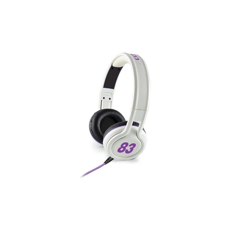 Casque stéréo Multimédia Cliptec URBAN JOCKEY BMH836 / Blanc Casque stéréo Multimédia Cliptec URBAN JOCKEY BMH836 / Blanc