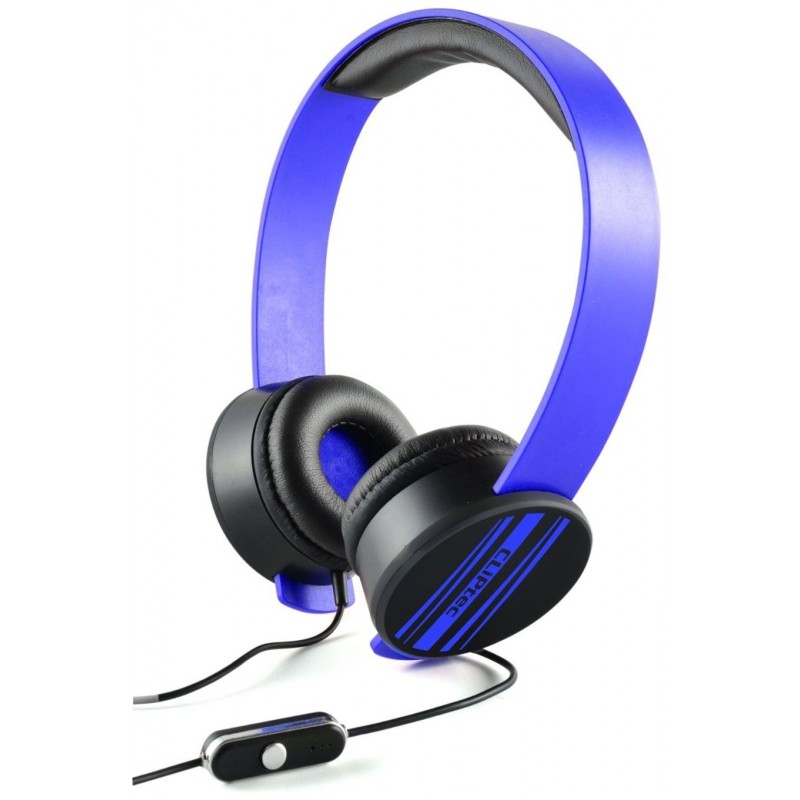 Casque stéréo Multimédia Cliptec URBAN REMIXX BMH832 / Bleu Casque stéréo Multimédia Cliptec URBAN REMIXX BMH832 / Bleu