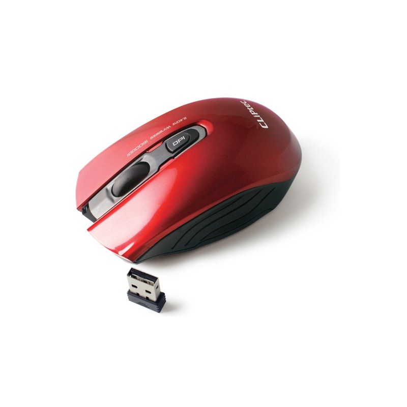 Souris optique sans fil CLiPtec AEROLINE-X RZS845 / Rouge Souris optique sans fil CLiPtec AEROLINE-X RZS845 / Rouge