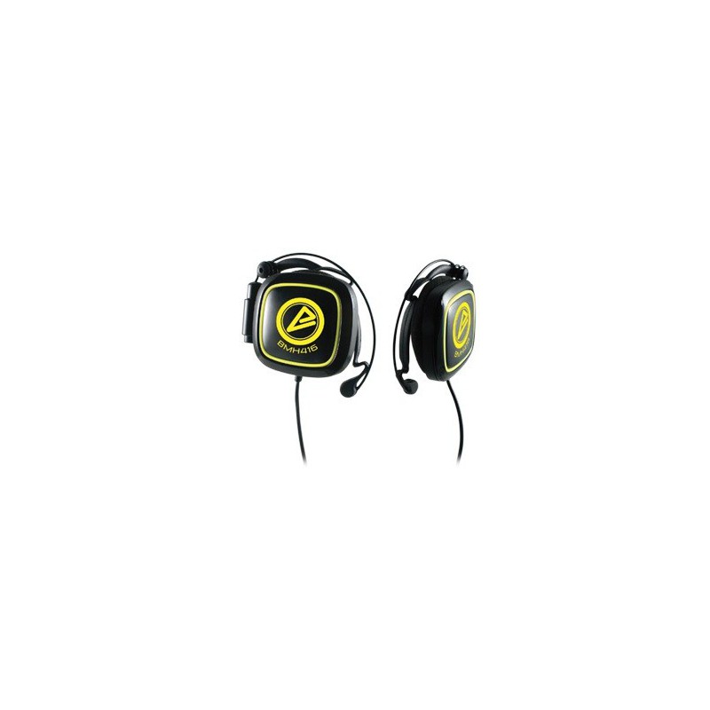 Casque stéréo Multimédia CLiPtec Mobi-Sound BMH416 / Noir & Jaune Casque stéréo Multimédia CLiPtec Mobi-Sound BMH416 / Noir & Jaune