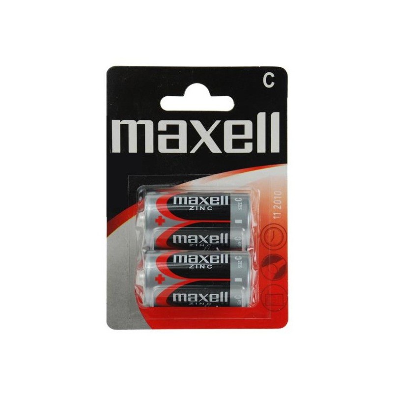 2x Piles Maxell Zinc C R20 2x Piles Maxell Zinc C R20