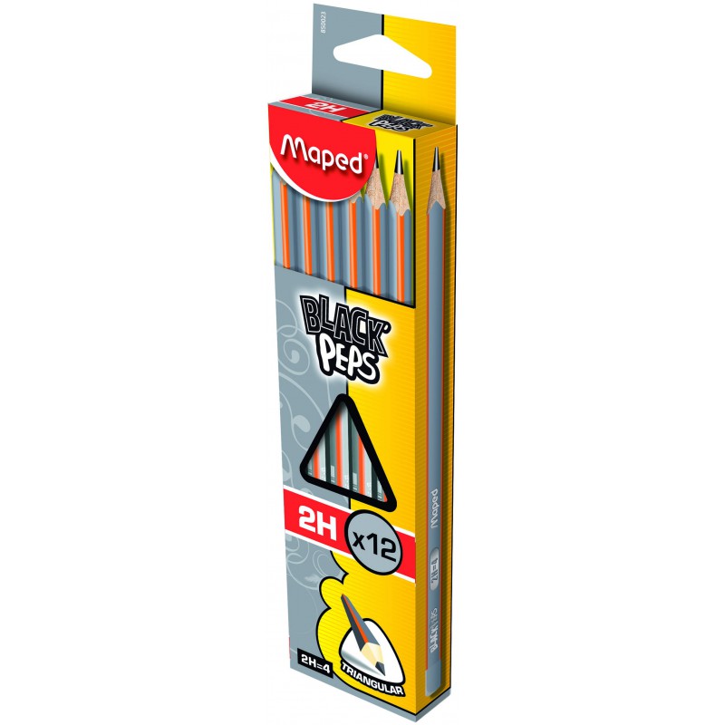 12x Crayons Graphites Maped 2H 12x Crayons Graphites Maped 2H