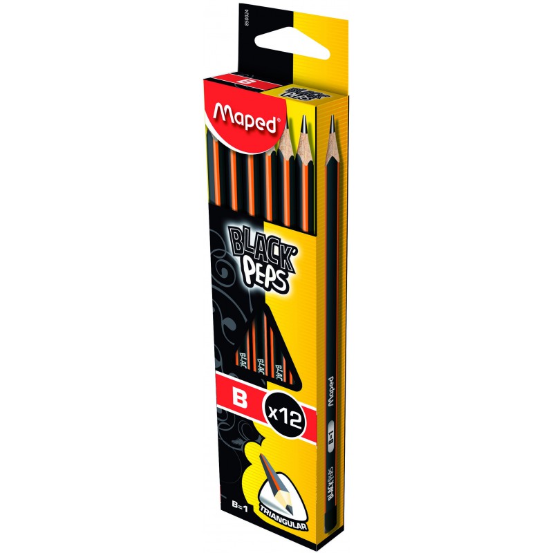 12x Crayons Graphites Maped B 12x Crayons Graphites Maped B