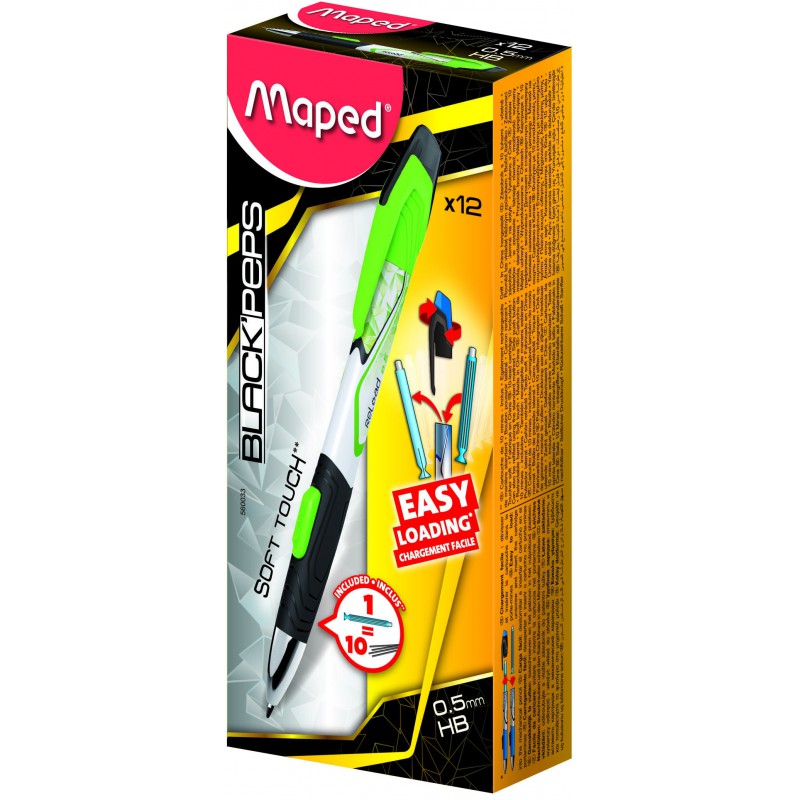 Porte-mines Maped Reload 0.5 mm / Vert Porte-mines Maped Reload 0.5 mm / Vert