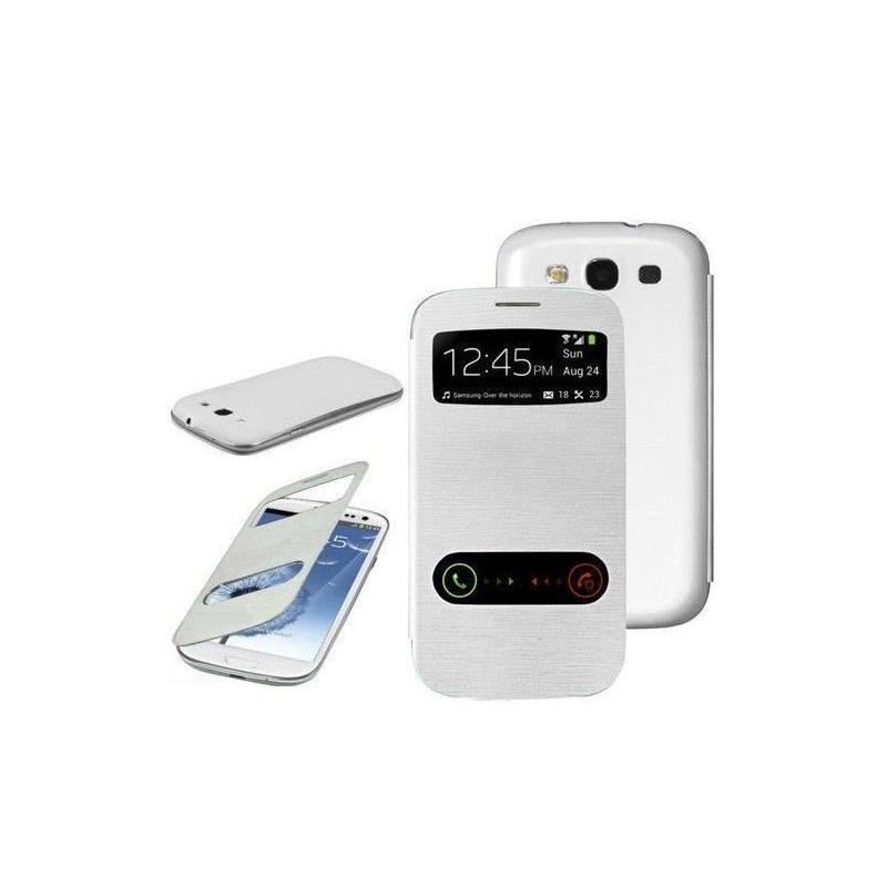 Flip Cover pour Samsung Galaxy S3 / Blanc Flip Cover pour Samsung Galaxy S3 / Blanc