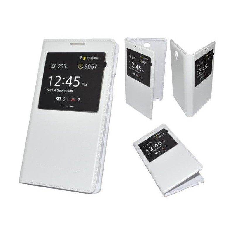 Flip Cover pour Samsung Galaxy Note 4 / Blanc Flip Cover pour Samsung Galaxy Note 4 / Blanc