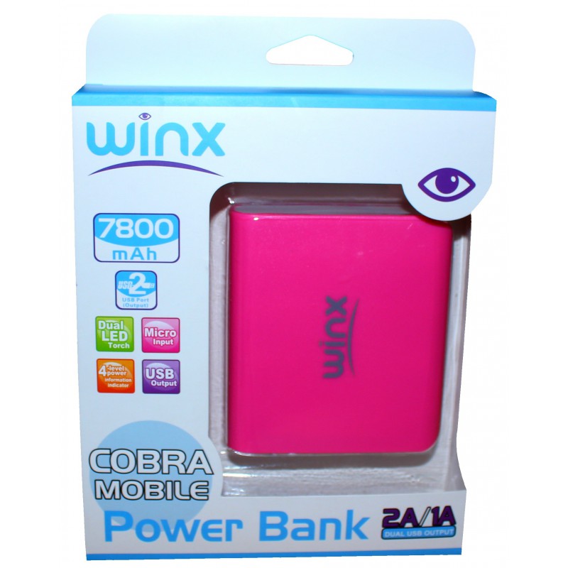Power Bank Winx 7800 mAh / Rose Power Bank Winx 7800 mAh / Rose
