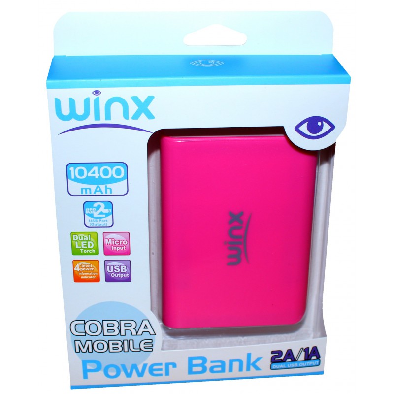Power Bank Winx 10400 mAh / Noir Power Bank Winx 10400 mAh / Noir