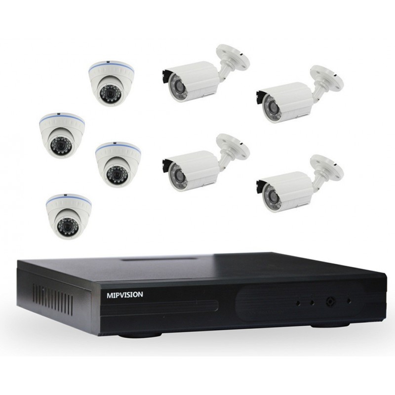 Kit DVR AHD 4 canneaux + 4 Caméras 1MP Kit DVR AHD 4 canneaux + 4 Caméras 1MP