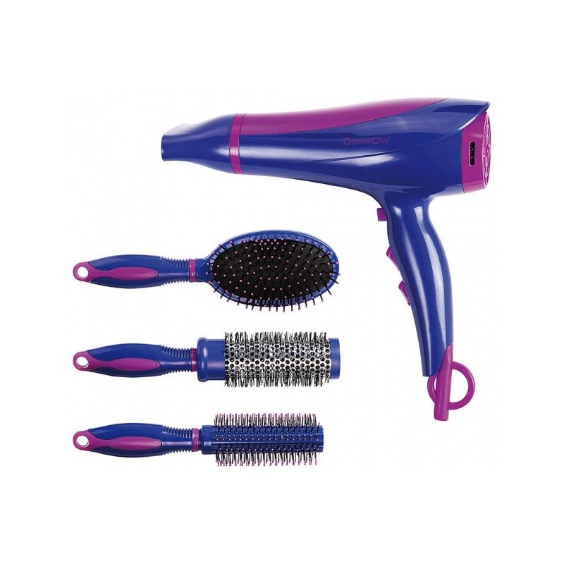 Set de coiffure sèche-cheveux et brosses DomoClip DOS123 Set de coiffure sèche-cheveux et brosses DomoClip DOS123