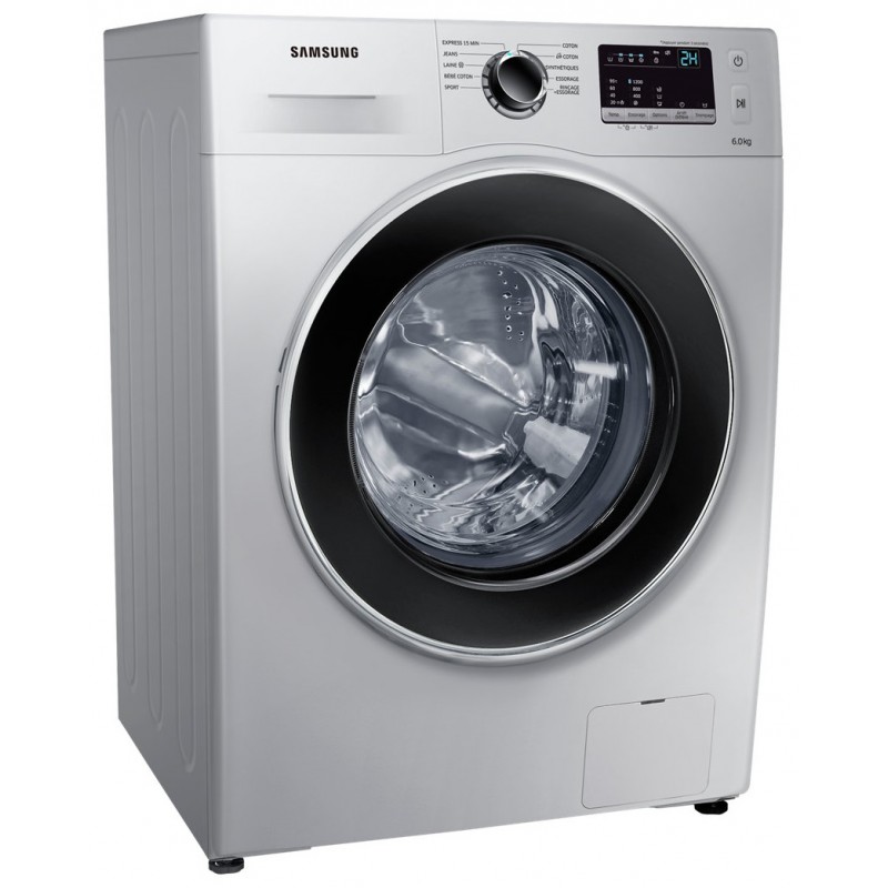 Machine a laver Samsung 6 KG WW3000J Silver avec tambour Diamond Drum