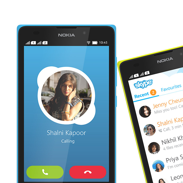 Nokia XL skype