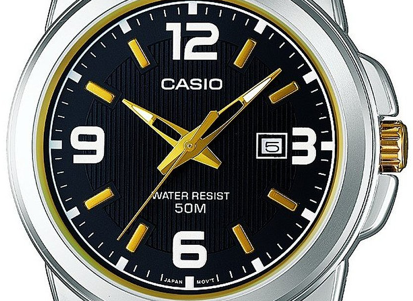 Casio MTP-1314SG-1AVDF Orologio Uomo Analogico Quarzo - Quadrante E Cinturino Multicolore In Acciaio