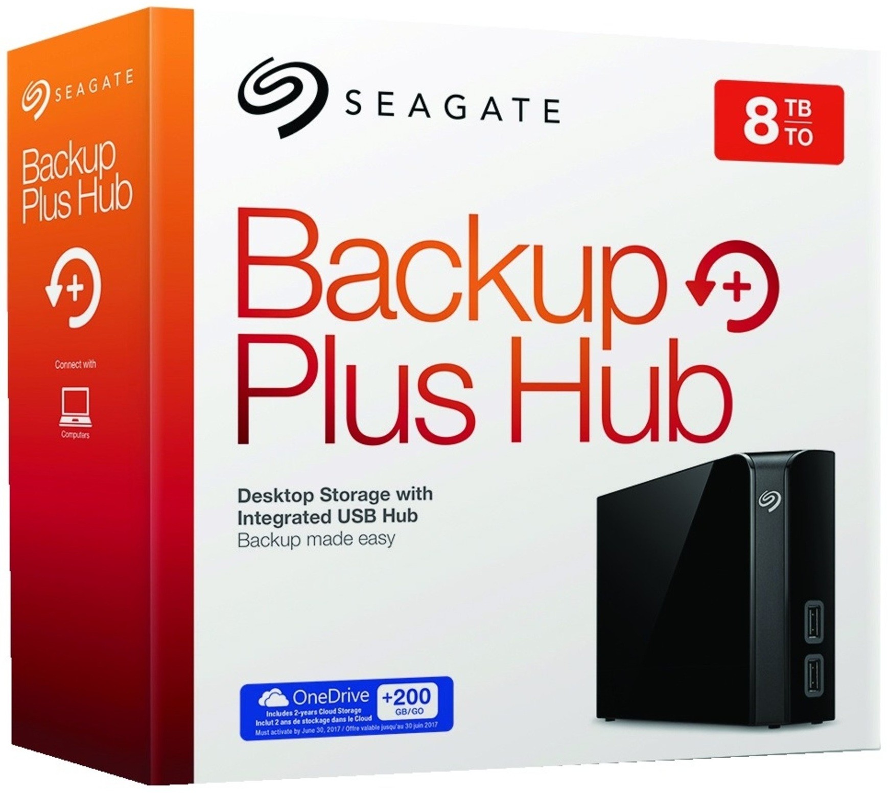 Disque dur externe Seagate Backup Plus Hub 8 To / USB 3.0