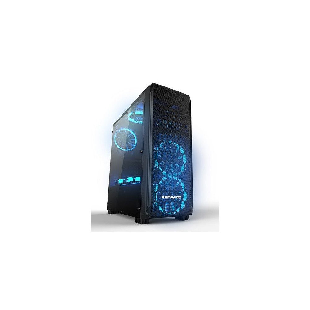 Boitier Gamer Everest Rampage 66W Mesh avec Fenêtre / Noir