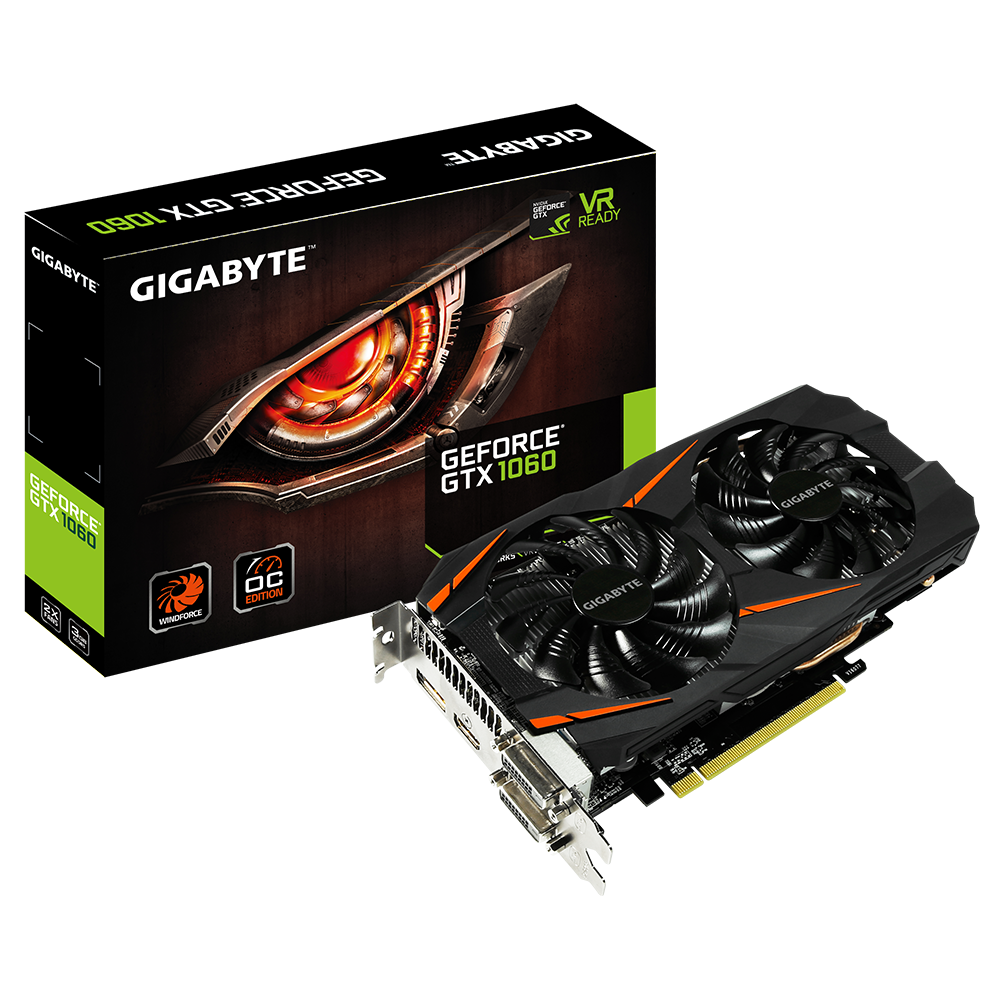 Carte graphique Gigabyte GeForce GTX 1060 WINDFORCE OC 3G