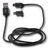 Câble Ksix 2en1 USB vers Micro USB / Lightning / Noir