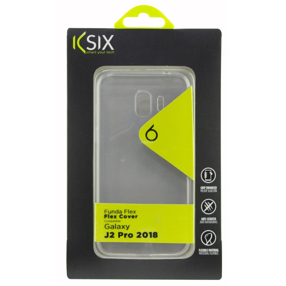 Etui TPU Ksix Flex Pour Samsung Galaxy J2 Pro / Transparent