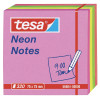 Bloc 320 feuilles Tesa Neon Notes 75 x 75 mm / Couleurs