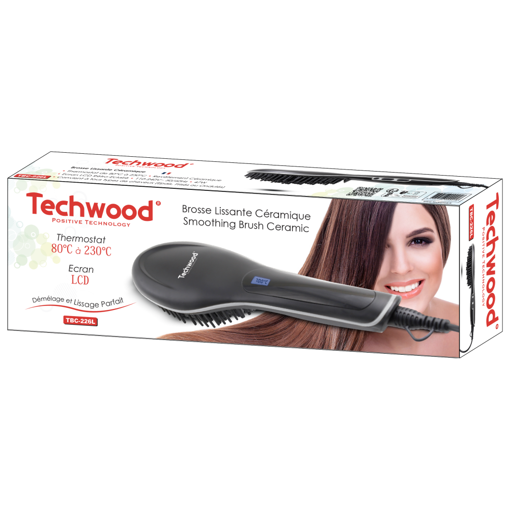 Brosse Lissante Céramique Techwood TBC-226L
