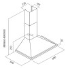 Hotte Cheminée Focus F.604X / Inox / 60 cm