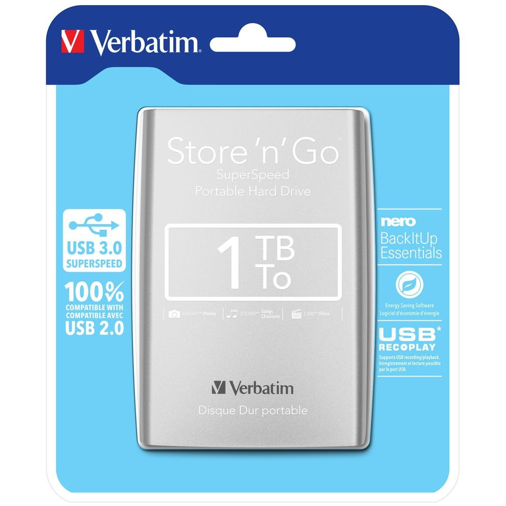 Disque Dur externe Verbatim Store'n' Go USB 3.0 / 1 To