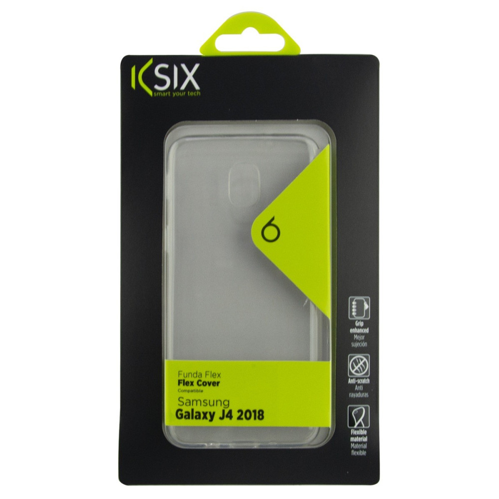 Etui TPU Ksix Flex Pour Samsung Galaxy J4 2018 / Transparent
