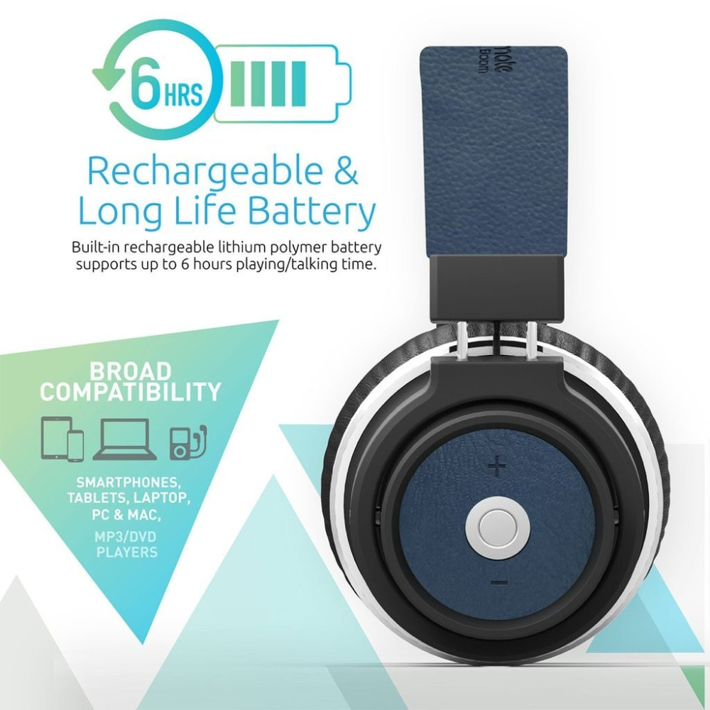 Casque Stéréo Bluetooth Sans fil Promate Astro / Bleu