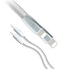 Câble Plat Romoss RoLink 2 en 1 USB vers Micro USB & Lightning
