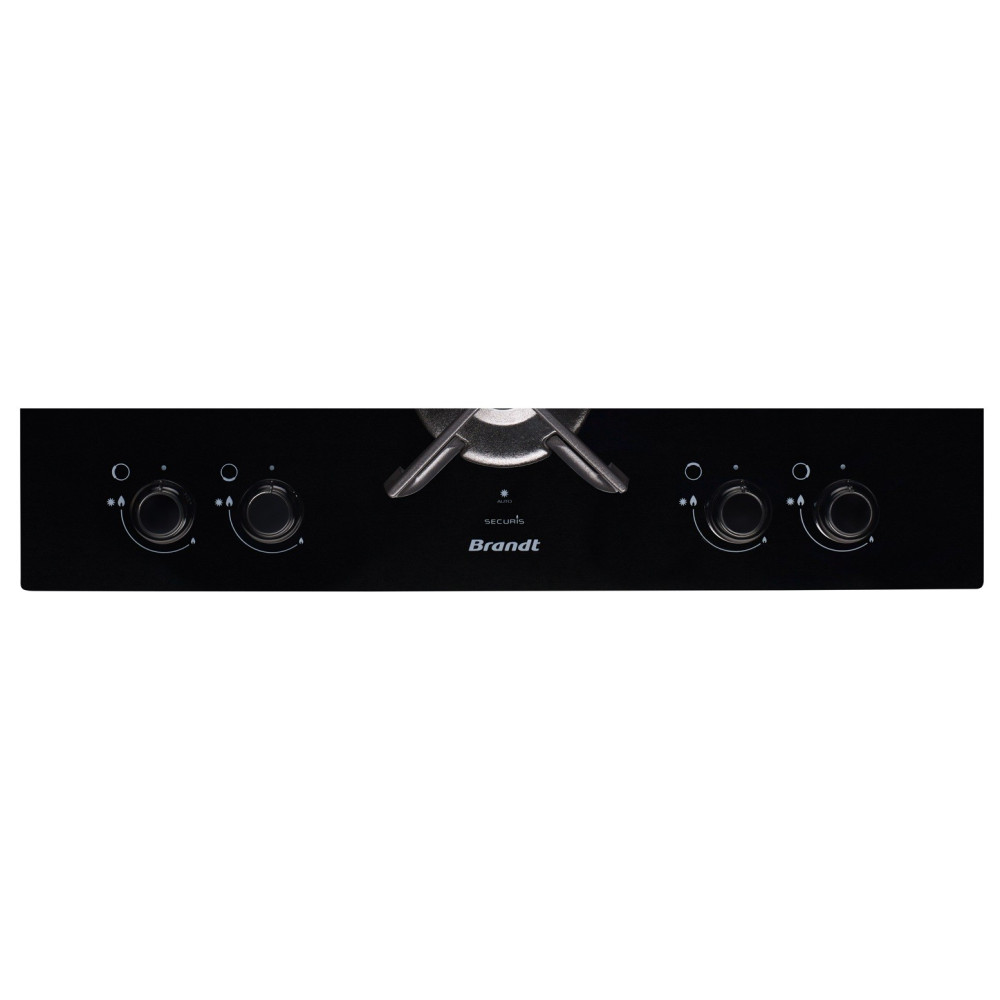 Plaque de cuisson Gaz Brandt BPE6414B / 60 cm / Noir