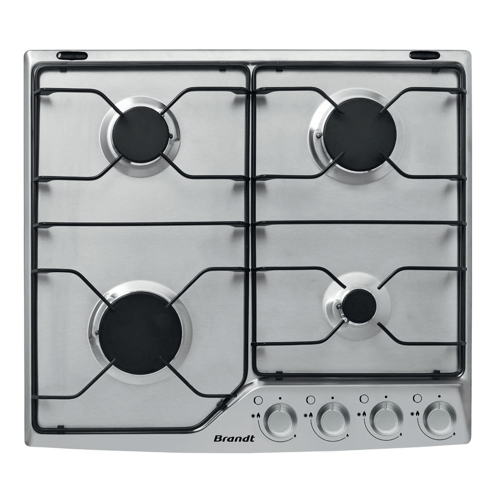Plaque de cuisson Gaz Brandt BPE8610X / 60 cm / Inox